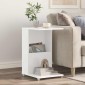 vidaXL Τραπεζάκι Πλευράς Λευκό 40 x 35 x 60 εκ. Επεξεργασμένο Ξύλο