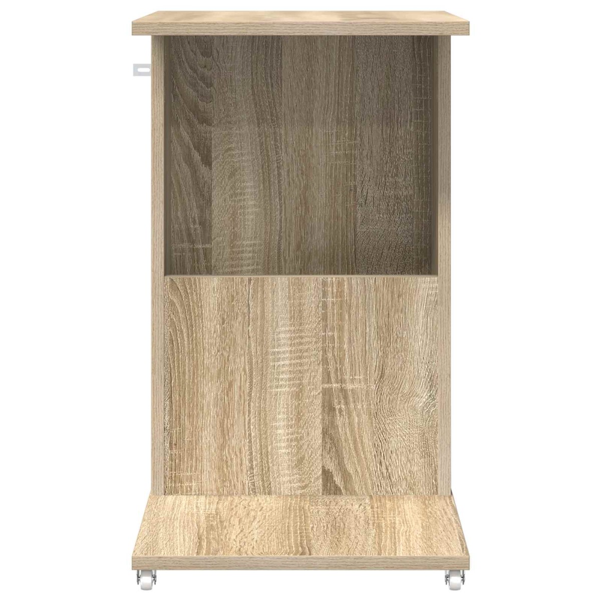 vidaXL Τραπεζάκι Πλευράς με τροχούς Δρύς Sonoma 40 x 35 x 60 εκ.