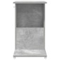 vidaXL Τραπεζάκι Πλευράς με τροχούς Σκυρόδεμα Γκρι 40 x 35 x 60 εκ.