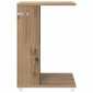 vidaXL Τραπεζάκι Πλευράς με τροχούς Artisan Oak 40 x 35 x 60 εκ.