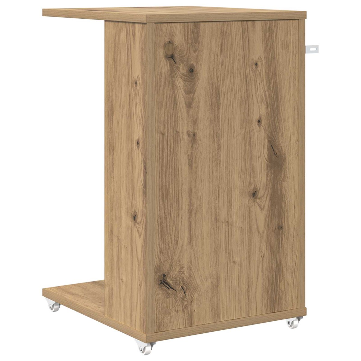 vidaXL Τραπεζάκι Πλευράς με τροχούς Artisan Oak 40 x 35 x 60 εκ.