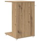 vidaXL Τραπεζάκι Πλευράς με τροχούς Artisan Oak 40 x 35 x 60 εκ.