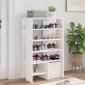 vidaXL Ντουλάπα Παπουτσιών 2 τμχ. 62 x 35 x 100 εκ. Επεξεργασμένο Ξύλο