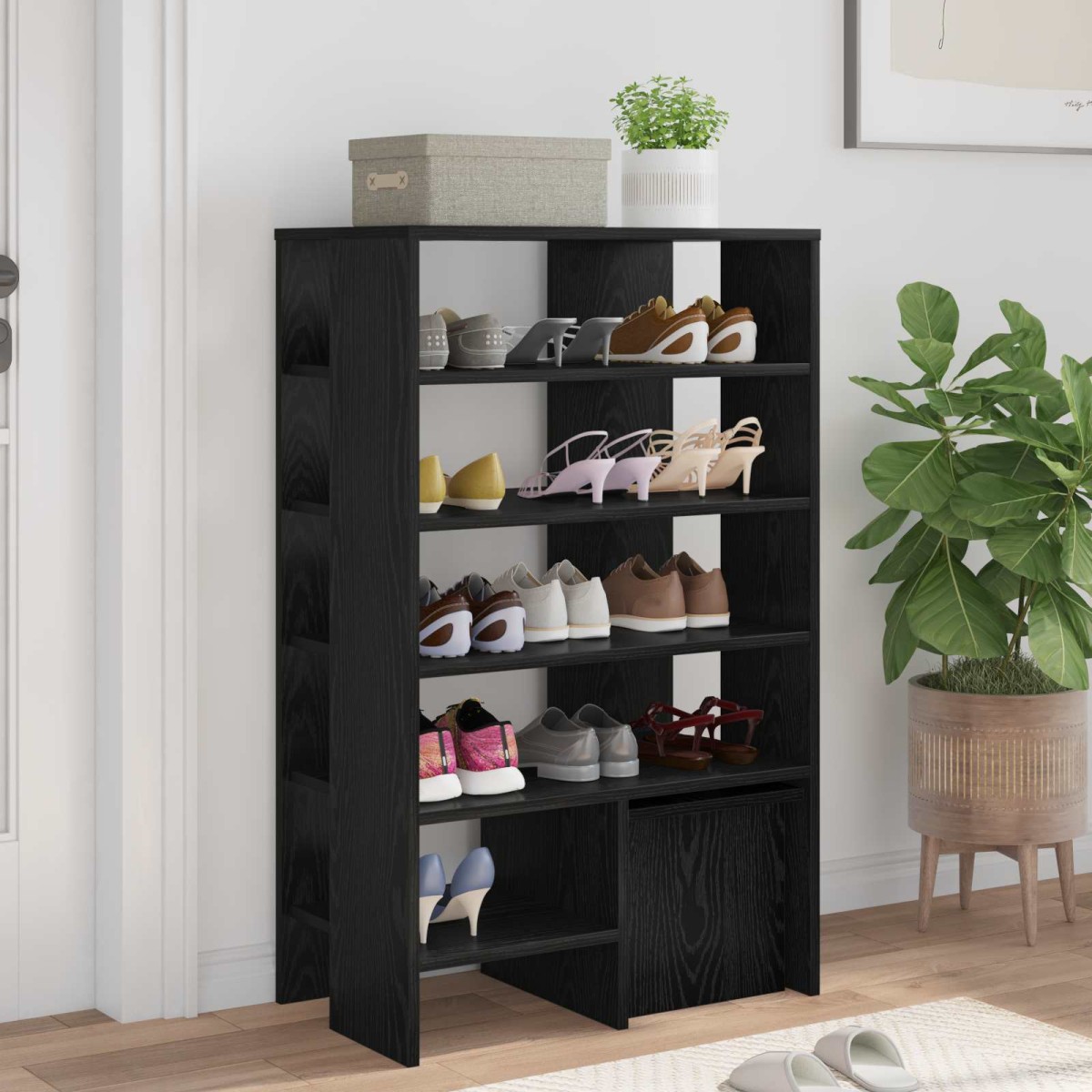 vidaXL Ντουλάπα Παπουτσιών 2 τμχ. 62 x 35 x 100 εκ. Επεξεργασμένο Ξύλο