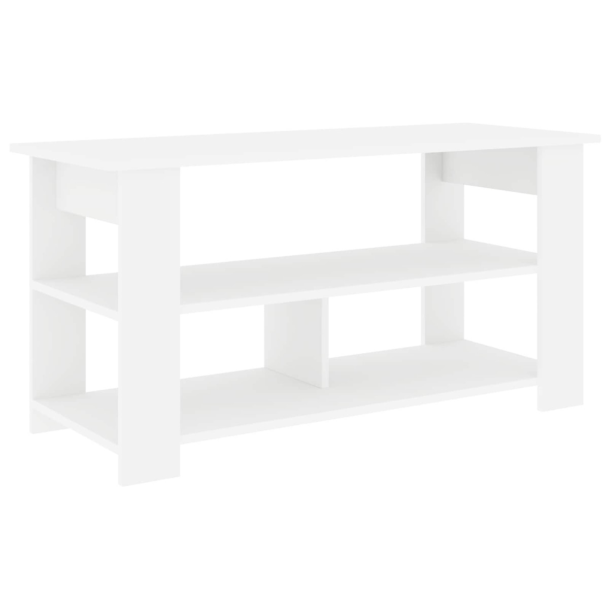 vidaXL Βάση τηλεόρασης Λευκό 100 x 40 x 50 cm