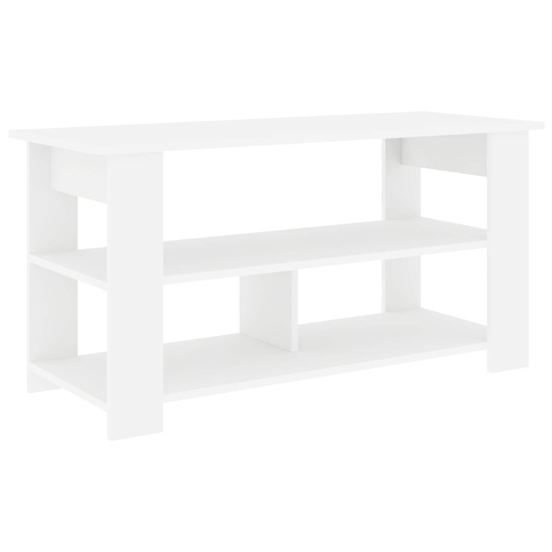 vidaXL Βάση τηλεόρασης Λευκό 100 x 40 x 50 cm