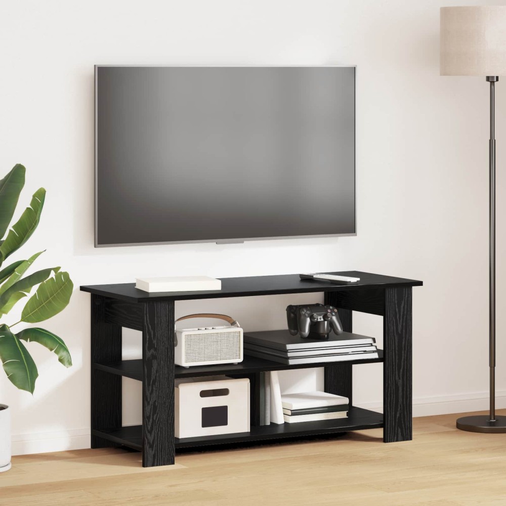 vidaXL Βάση τηλεόρασης Μαύρη Οξυά 100 x 40 x 50 cm