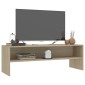 vidaXL Έπιπλο Τηλεόρασης Sonoma Δρυς 120x40x40 εκ. από Μοριοσανίδα