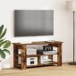 vidaXL Βάση τηλεόρασης Καπνιστό Δρύς 100 x 40 x 50 cm