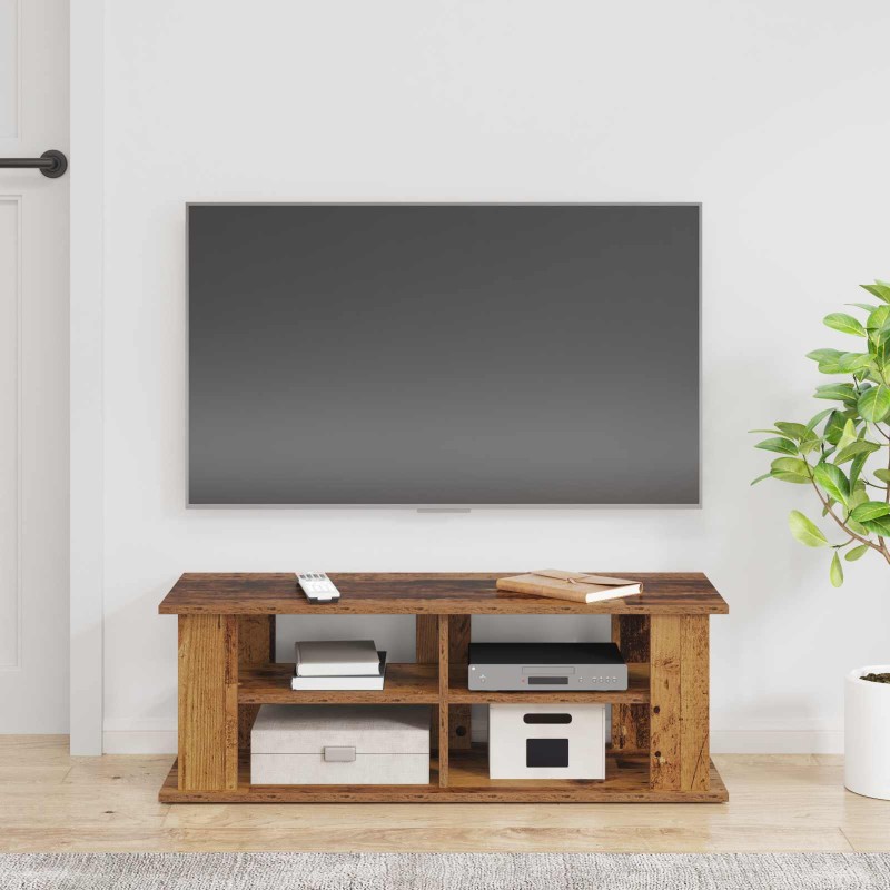 vidaXL Βάση τηλεόρασης Παλιό ξύλο 96 x 35 x 33,5 εκ