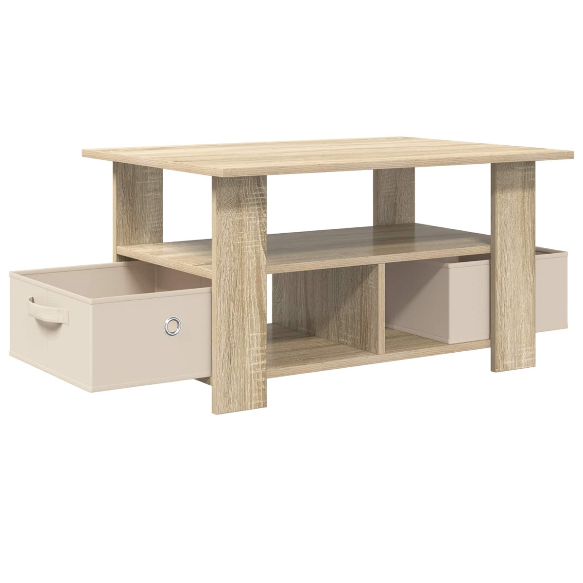 vidaXL Τραπεζάκι σαλονιού Δρύς Sonoma 77 x 55 x 42 εκ.