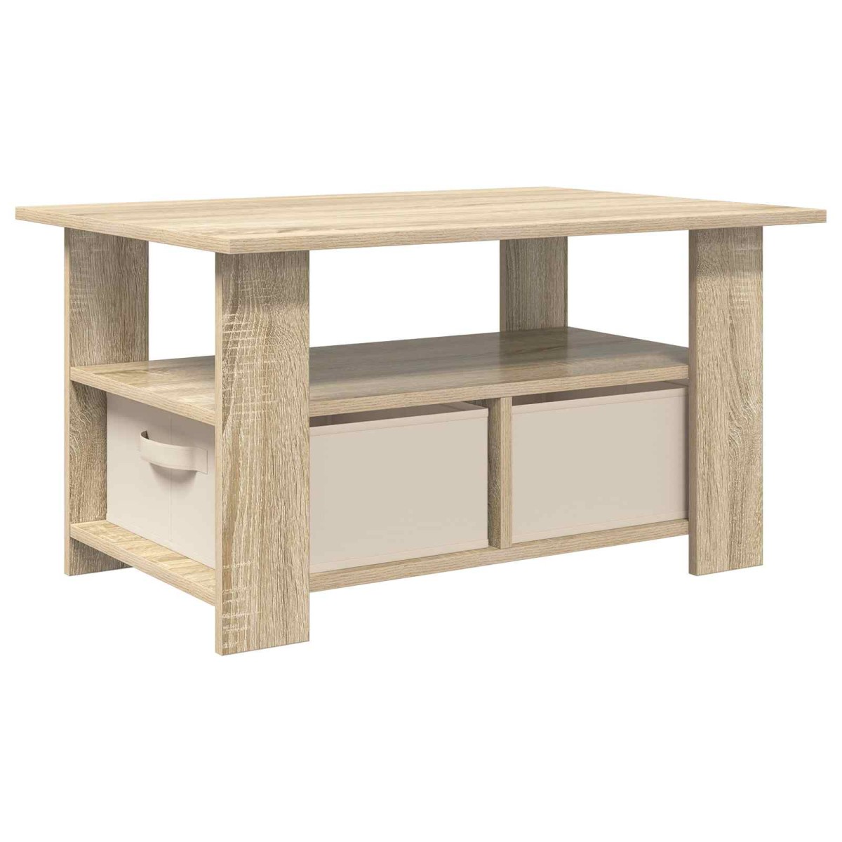 vidaXL Τραπεζάκι σαλονιού Δρύς Sonoma 77 x 55 x 42 εκ.