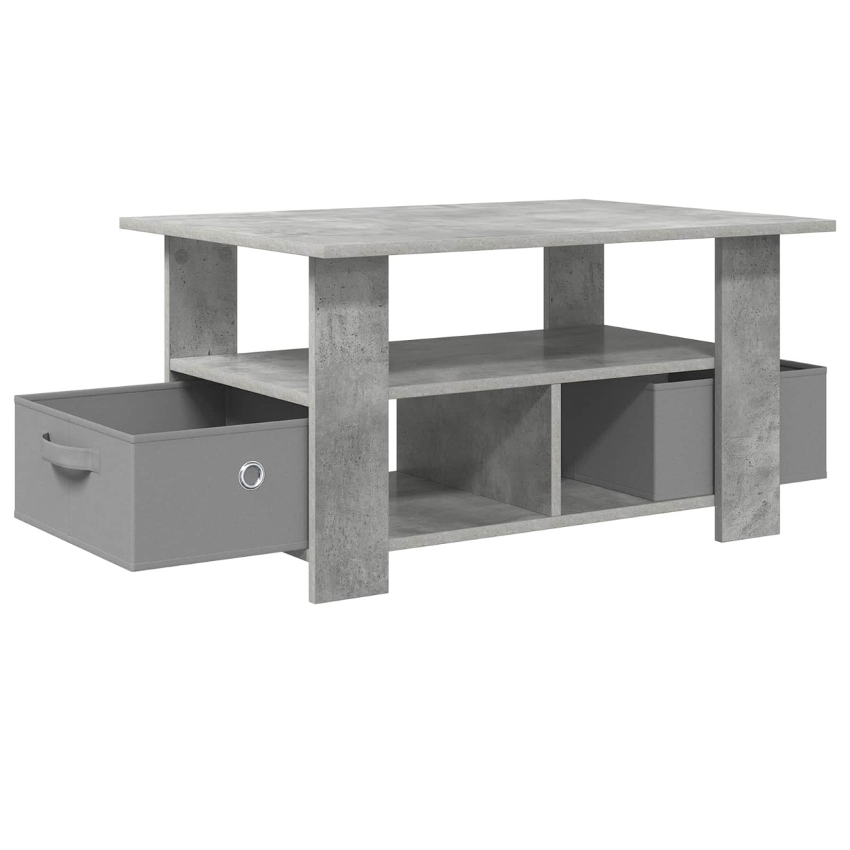 vidaXL Τραπεζάκι σαλονιού Σκυρόδεμα Γκρι 77 x 55 x 42 εκ.