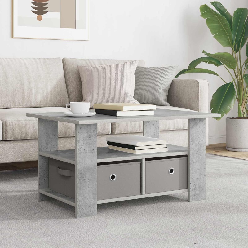 vidaXL Τραπεζάκι σαλονιού Σκυρόδεμα Γκρι 77 x 55 x 42 εκ.
