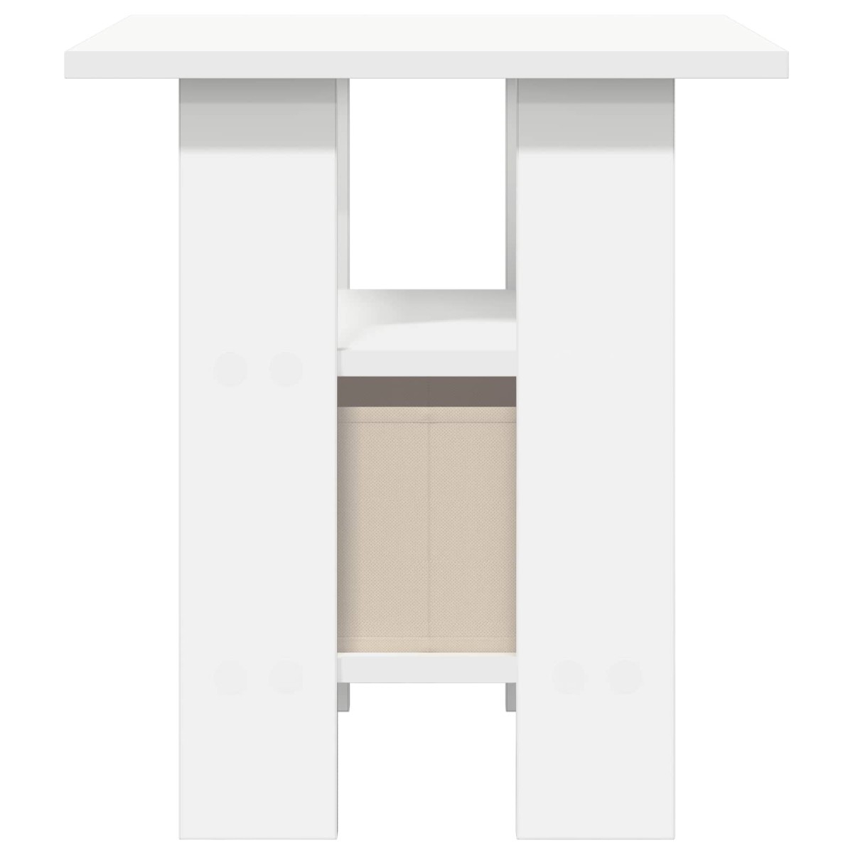 vidaXL Κομοδίνο Λευκό 41 x 40 x 45 εκ Επεξεργασμένο Ξύλο