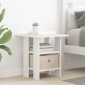 vidaXL Κομοδίνο 2 τμχ. Λευκό 41 x 40 x 45 εκ Επεξεργασμένο Ξύλο