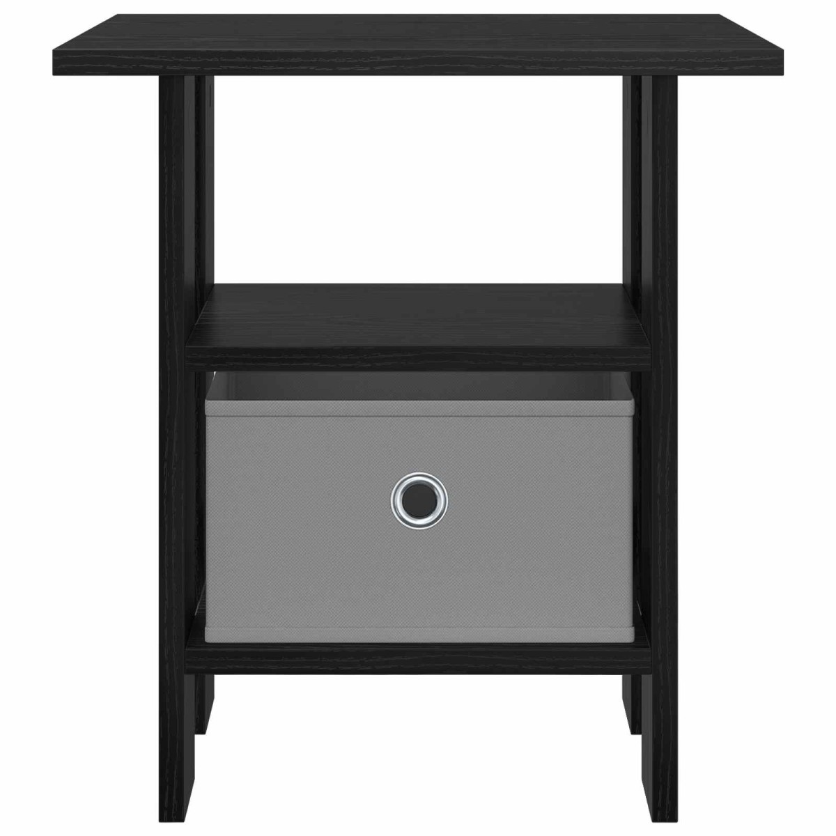 vidaXL Κομοδίνο Μαύρη Οξυά 41 x 40 x 45 εκ Επεξεργασμένο Ξύλο