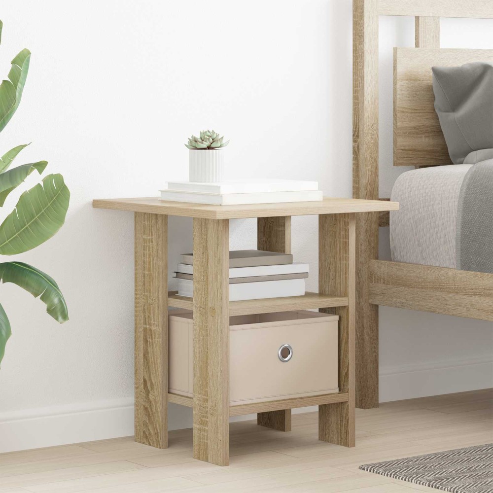 vidaXL Κομοδίνο Δρύς Sonoma 41 x 40 x 45 εκ Επεξεργασμένο Ξύλο