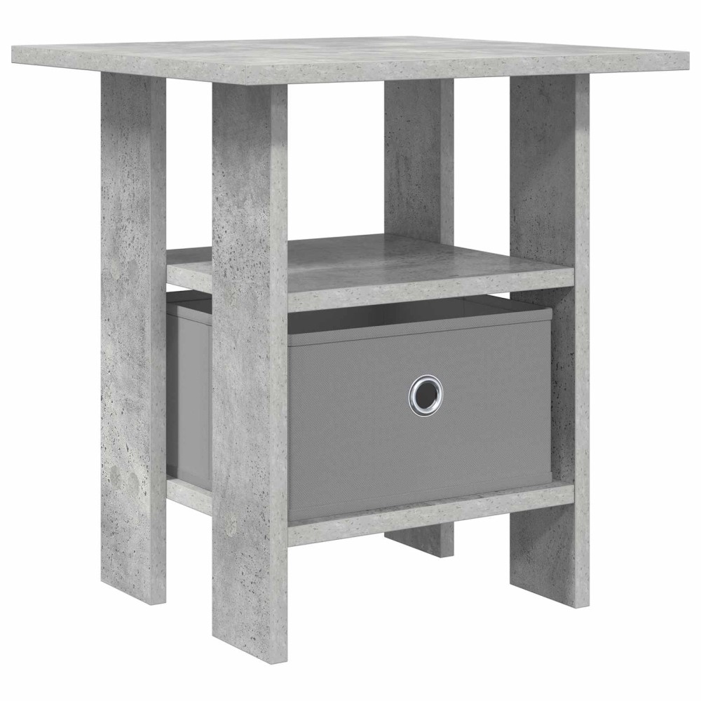 vidaXL Κομοδίνο Σκυρόδεμα Γκρι 41 x 40 x 45 εκ Επεξεργασμένο Ξύλο