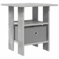 vidaXL Κομοδίνο Σκυρόδεμα Γκρι 41 x 40 x 45 εκ Επεξεργασμένο Ξύλο