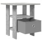 vidaXL Κομοδίνο 2 τμχ. Σκυρόδεμα Γκρι 41 x 40 x 45 εκ