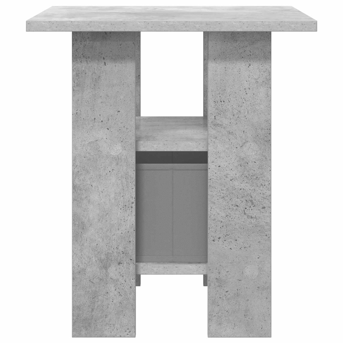 vidaXL Κομοδίνο 2 τμχ. Σκυρόδεμα Γκρι 41 x 40 x 45 εκ