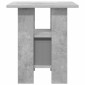 vidaXL Κομοδίνο 2 τμχ. Σκυρόδεμα Γκρι 41 x 40 x 45 εκ