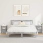 vidaXL Κομοδίνο 2 τμχ. Σκυρόδεμα Γκρι 41 x 40 x 45 εκ