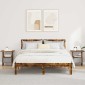 vidaXL Κομοδίνο 2 τμχ. Καπνιστό Δρύς 41 x 40 x 45 εκ