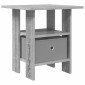 vidaXL Κομοδίνο Γκρίζο Σονομα 41 x 40 x 45 εκ Επεξεργασμένο Ξύλο