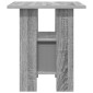 vidaXL Κομοδίνο Γκρίζο Σονομα 41 x 40 x 45 εκ Επεξεργασμένο Ξύλο