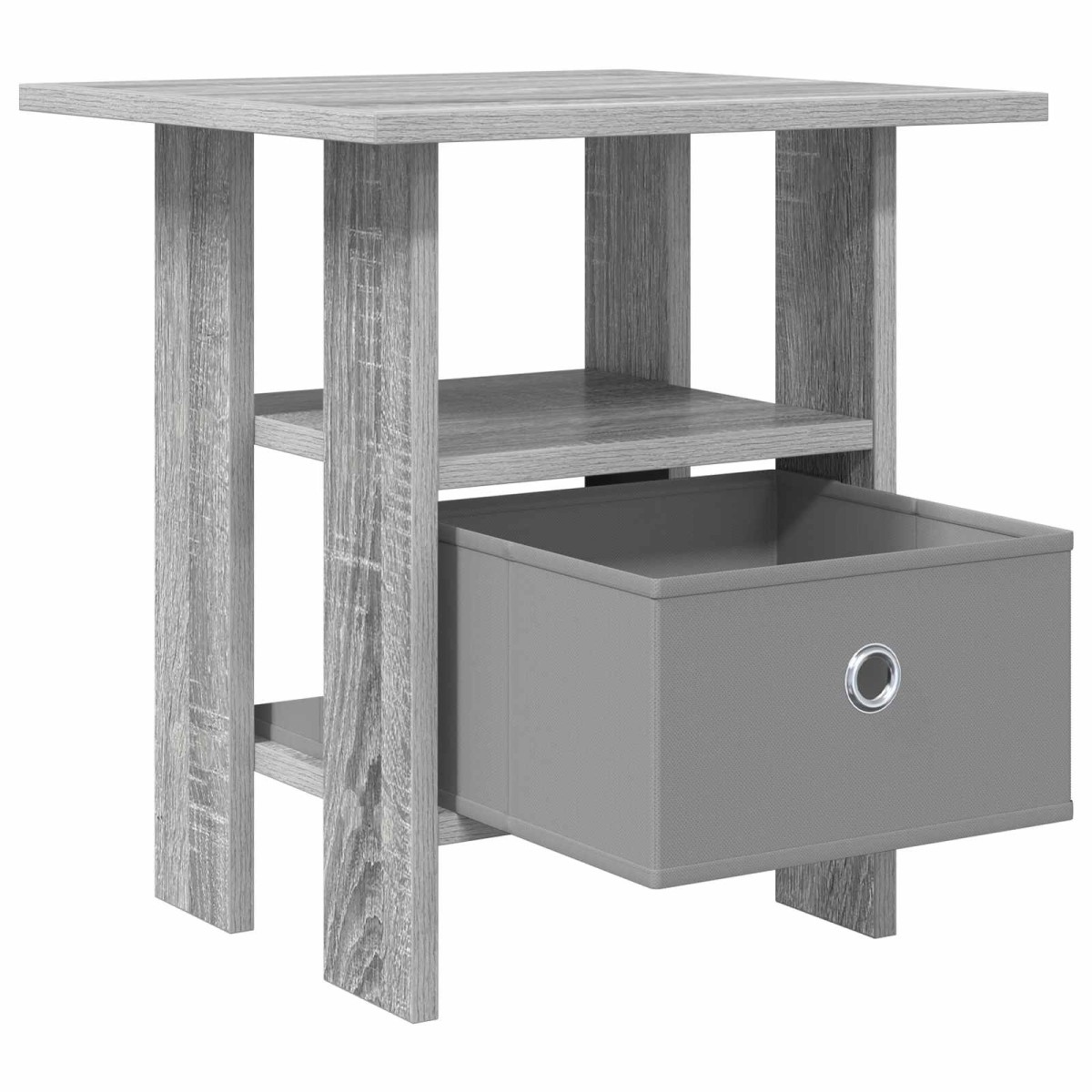 vidaXL Κομοδίνο 2 τμχ. Γκρίζο Σονομα 41 x 40 x 45 εκ