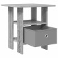 vidaXL Κομοδίνο 2 τμχ. Γκρίζο Σονομα 41 x 40 x 45 εκ