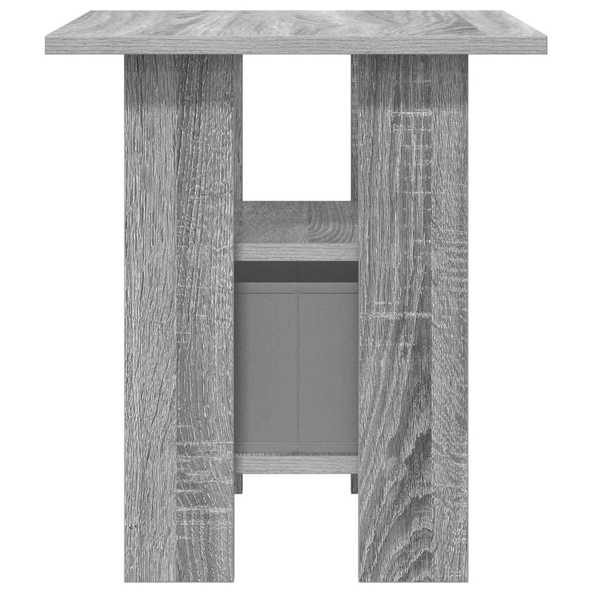 vidaXL Κομοδίνο 2 τμχ. Γκρίζο Σονομα 41 x 40 x 45 εκ
