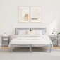 vidaXL Κομοδίνο 2 τμχ. Γκρίζο Σονομα 41 x 40 x 45 εκ