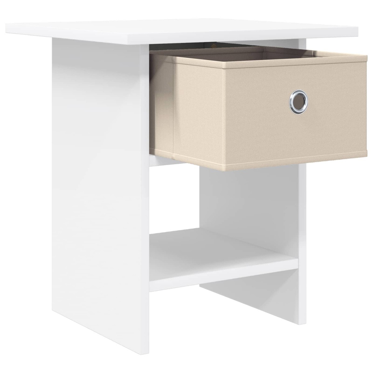 vidaXL Κομοδίνο 2 τεμ. Λευκό 41 x 40 x 45 εκ Επεξεργασμένο Ξύλο