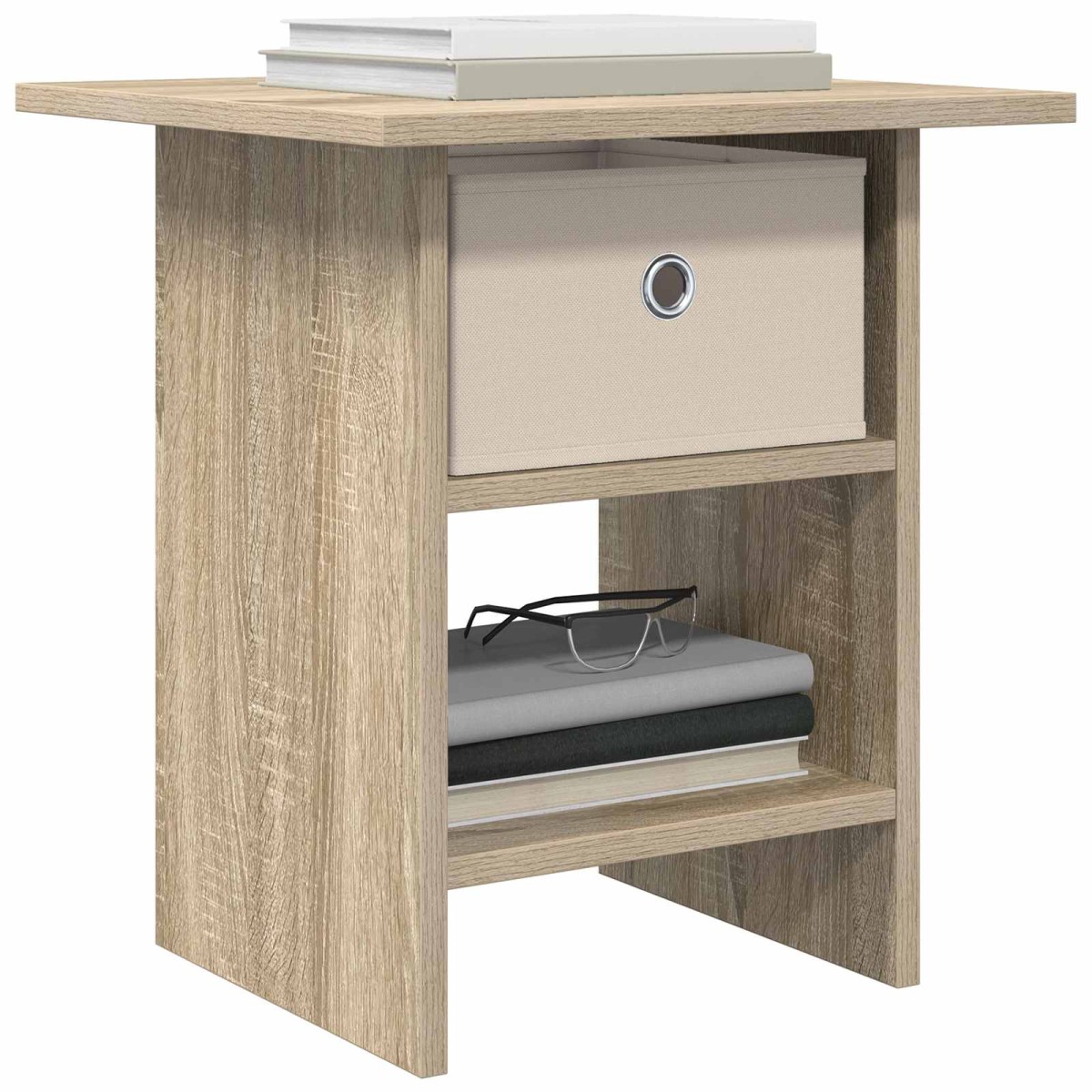 vidaXL Κομοδίνο Δρύς Sonoma 41 x 40 x 45 εκ Επεξεργασμένο Ξύλο
