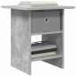 vidaXL Κομοδίνο 2 τεμ. Σκυρόδεμα Γκρι 41 x 40 x 45 εκ