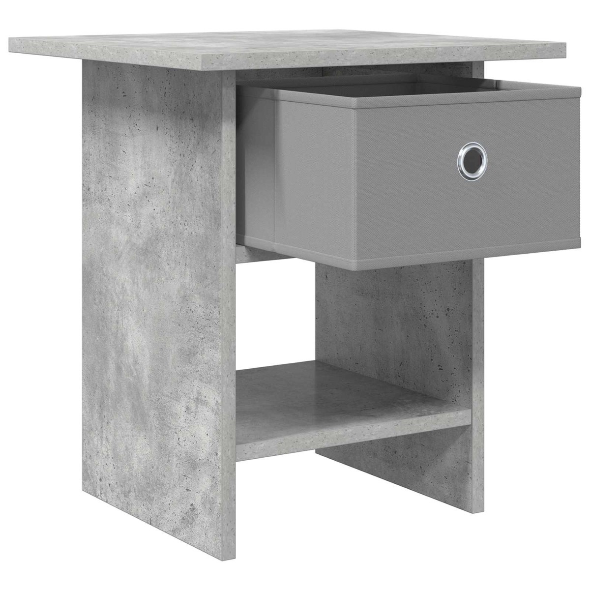 vidaXL Κομοδίνο 2 τεμ. Σκυρόδεμα Γκρι 41 x 40 x 45 εκ