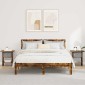 vidaXL Κομοδίνο 2 τεμ. Καπνιστό Δρύς 41 x 40 x 45 εκ