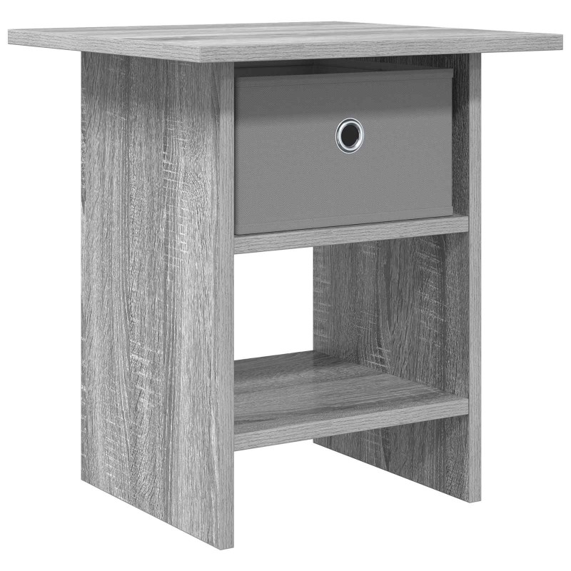 vidaXL Κομοδίνο Γκρίζο Σονομα 41 x 40 x 45 εκ Επεξεργασμένο Ξύλο