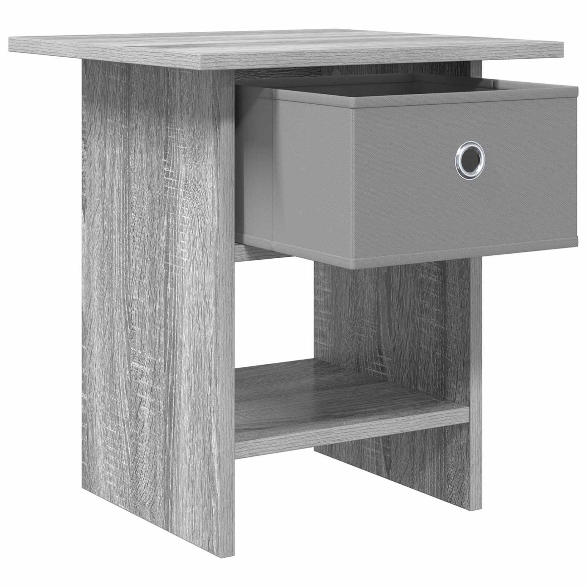vidaXL Κομοδίνο Γκρίζο Σονομα 41 x 40 x 45 εκ Επεξεργασμένο Ξύλο