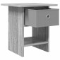 vidaXL Κομοδίνο Γκρίζο Σονομα 41 x 40 x 45 εκ Επεξεργασμένο Ξύλο