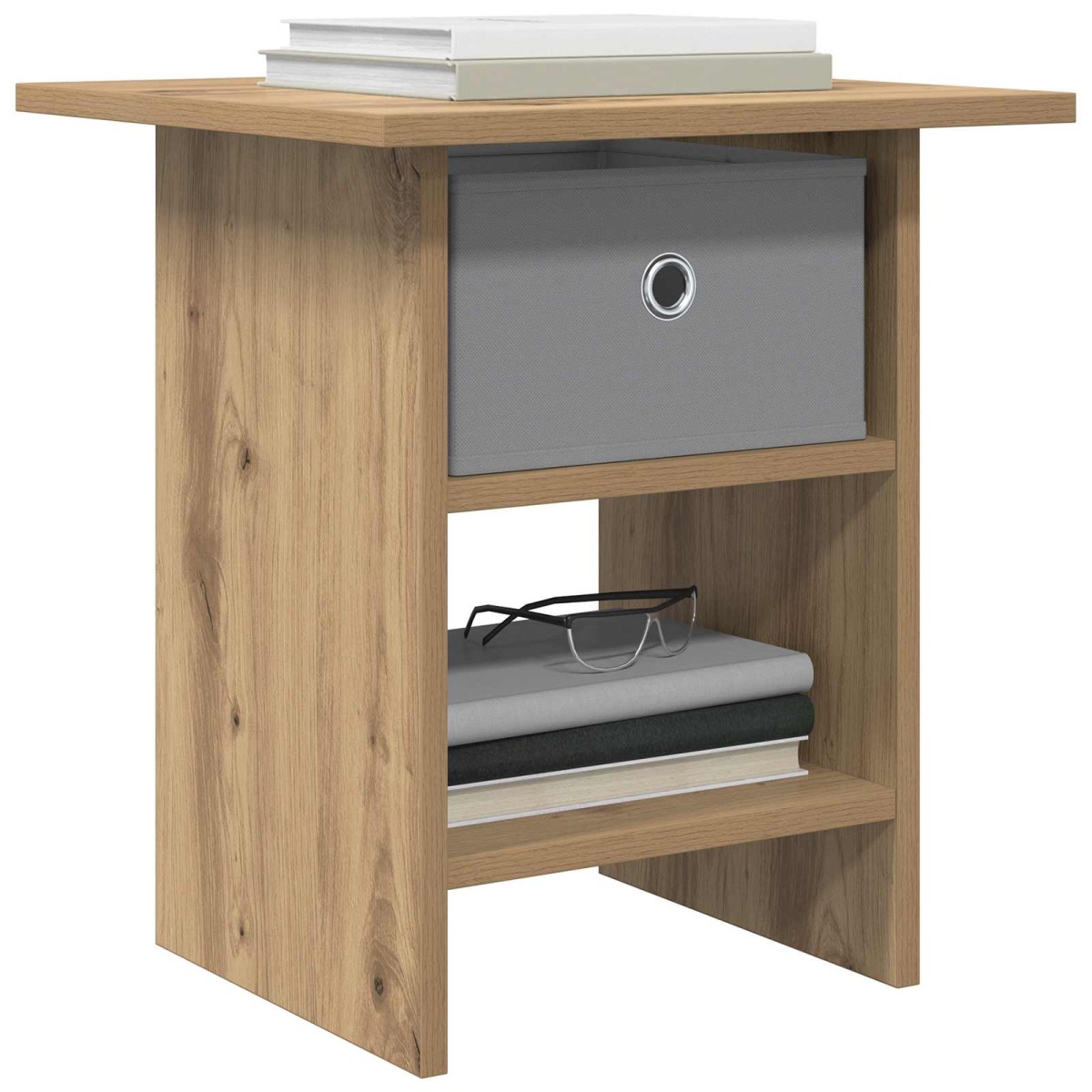 vidaXL Κομοδίνο 2 τεμ. Artisan Oak 41 x 40 x 45 εκ Επεξεργασμένο Ξύλο