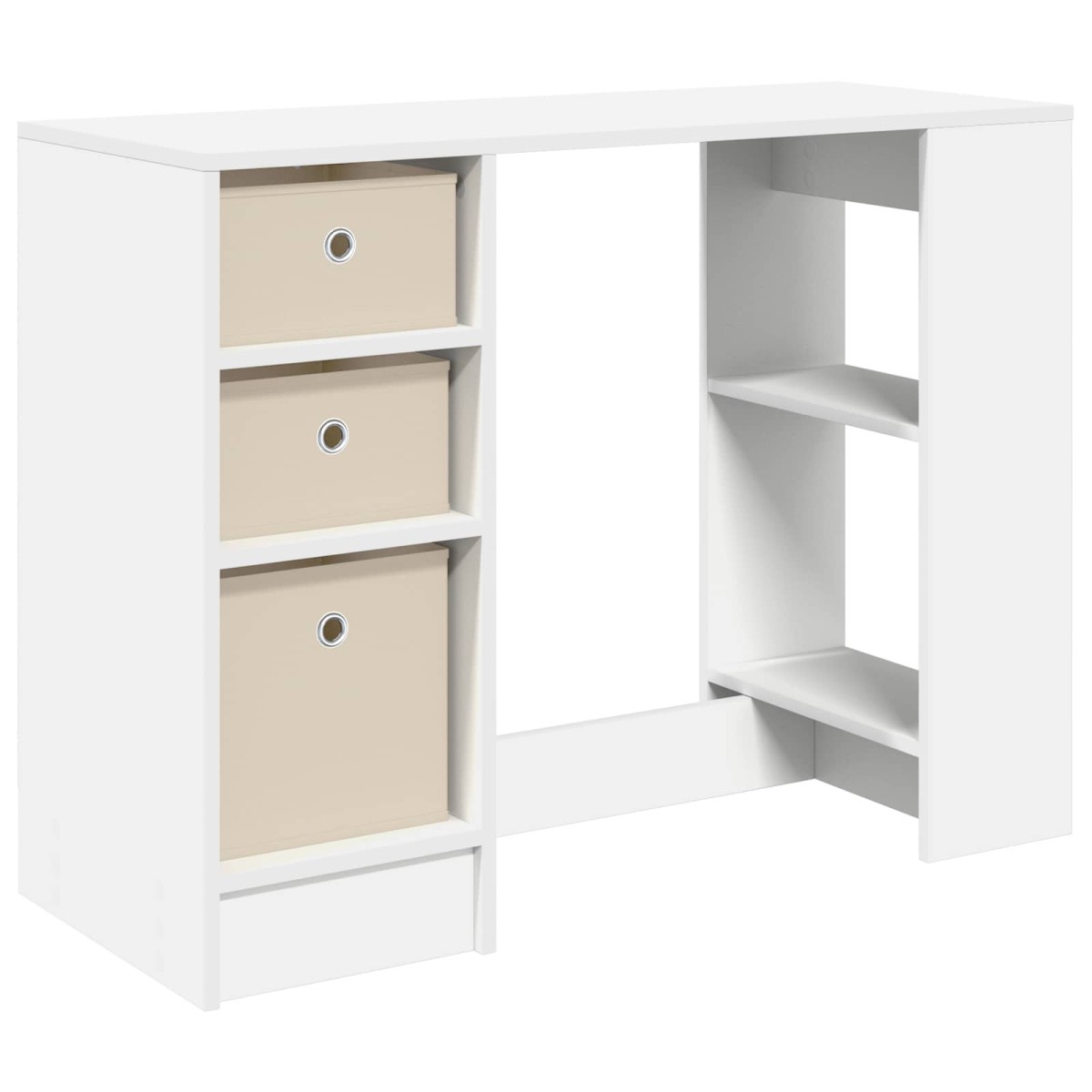 vidaXL Γραφείο Λευκό 100 x 40 x 75 cm Επεξεργασμένο Ξύλο