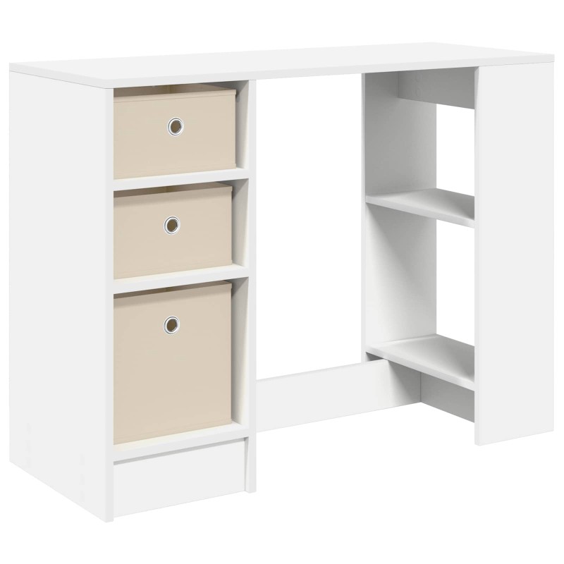 vidaXL Γραφείο Λευκό 100 x 40 x 75 cm Επεξεργασμένο Ξύλο