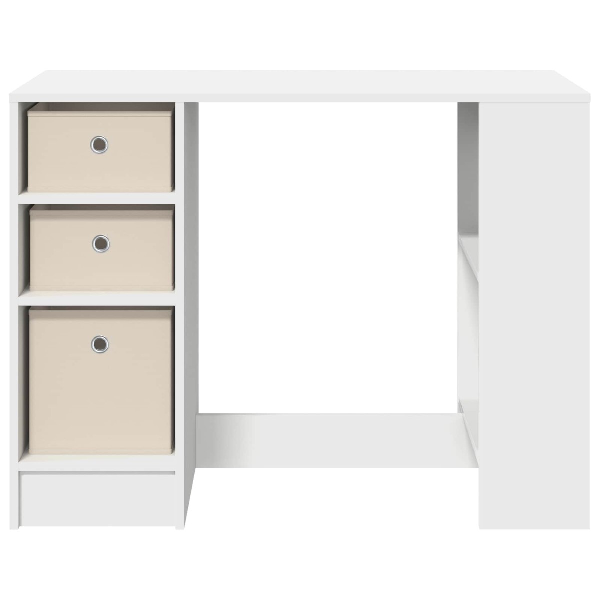 vidaXL Γραφείο Λευκό 100 x 40 x 75 cm Επεξεργασμένο Ξύλο