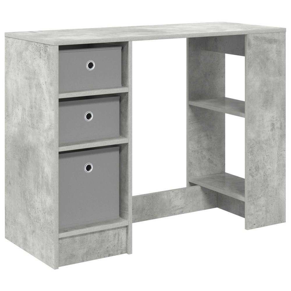 vidaXL Γραφείο Σκυρόδεμα Γκρι 100 x 40 x 75 cm Επεξεργασμένο Ξύλο