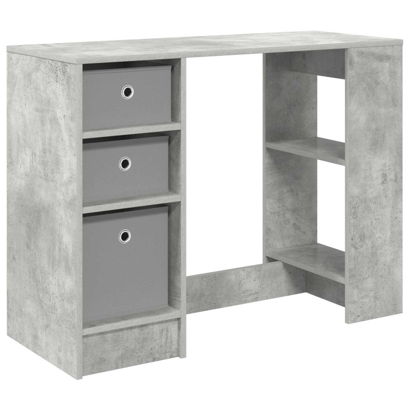 vidaXL Γραφείο Σκυρόδεμα Γκρι 100 x 40 x 75 cm Επεξεργασμένο Ξύλο