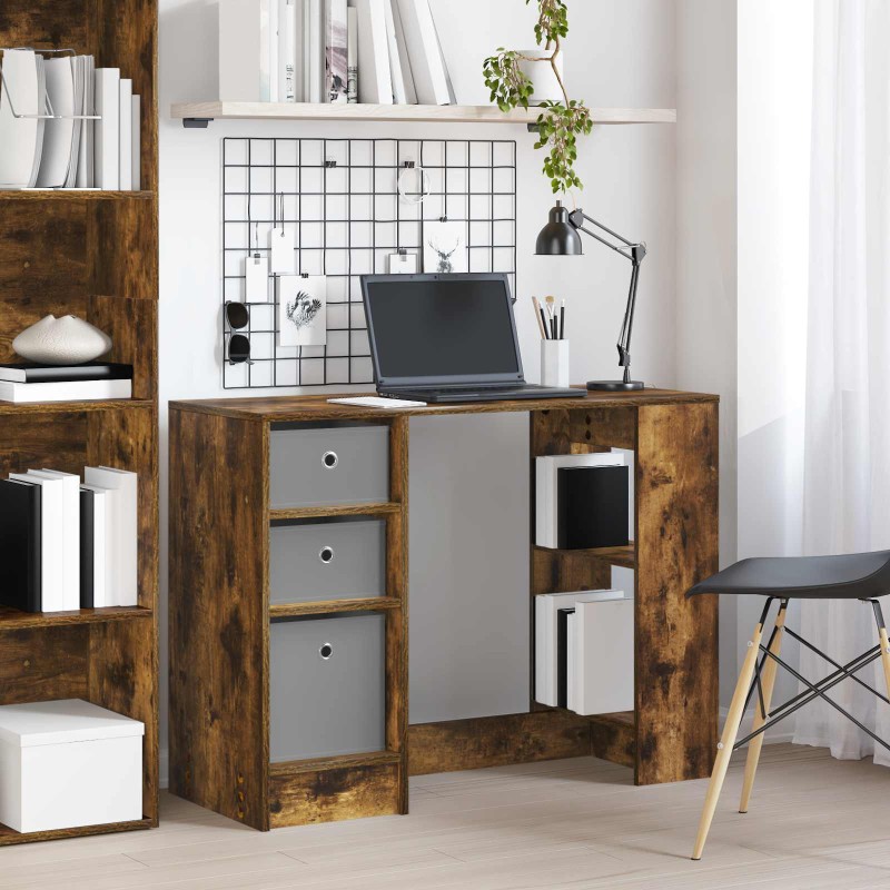 vidaXL Γραφείο Καπνιστό Δρύς 100 x 40 x 75 cm Επεξεργασμένο Ξύλο